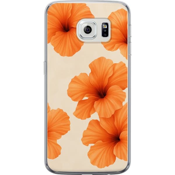 Samsung Galaxy S6 edge Genomskinligt Skal Papaya Punch