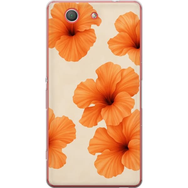 Sony Xperia Z3 Compact Läpinäkyvä kuori Papaya Punch