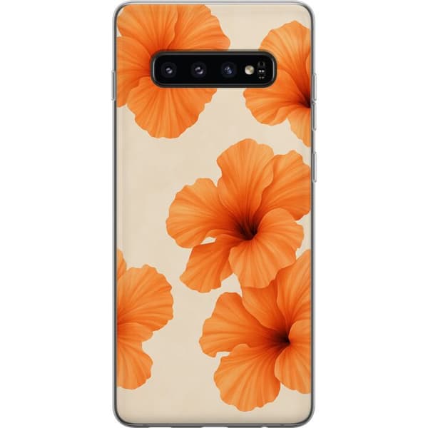 Samsung Galaxy S10 Gjennomsiktig deksel Papaya Punch