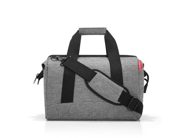 Reisenthel allrounder M - Unisex - Lääkärin laukku - Vetoketju - Harmaa - Yksivärinen - Musta - Harmaa (MS7052)