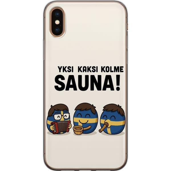 Apple iPhone X Gjennomsiktig deksel Festivalen Kaj Bara Bada Badstuen