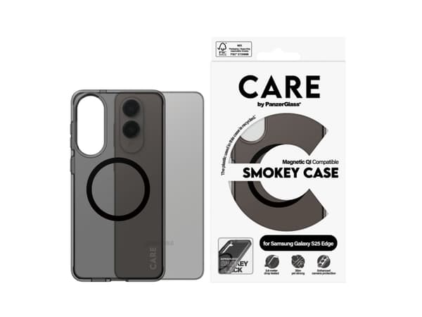 Panzer Glass Dėklas CARE by PanzerGlass Flagship Urban Combat Juodas QI skirta Samsung Galaxy S25 Edge