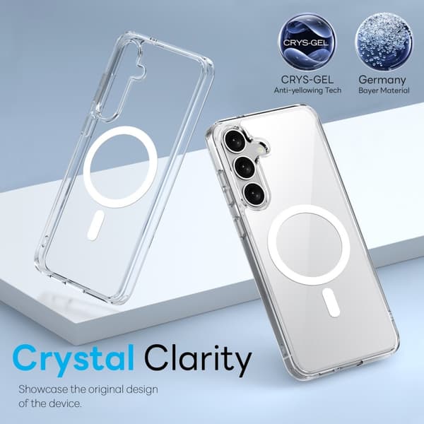 NORTHJO För Samsung Galaxy S25+ TPU Skal + Härdat Glas + Lins Skydd