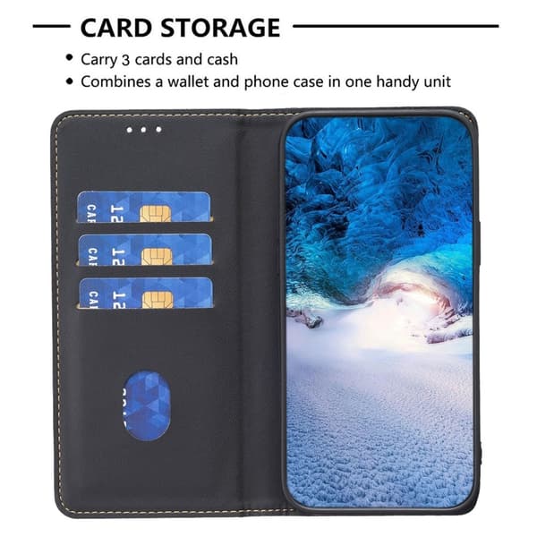 Støtsikkert mobildeksel for Samsung Galaxy A36 5G kortholder svart