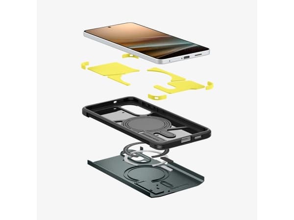 Spigen Tough Armor AI (MagFit), Skydd, Samsung, Galaxy S25 Edge, 17 cm (6,7"), Grön