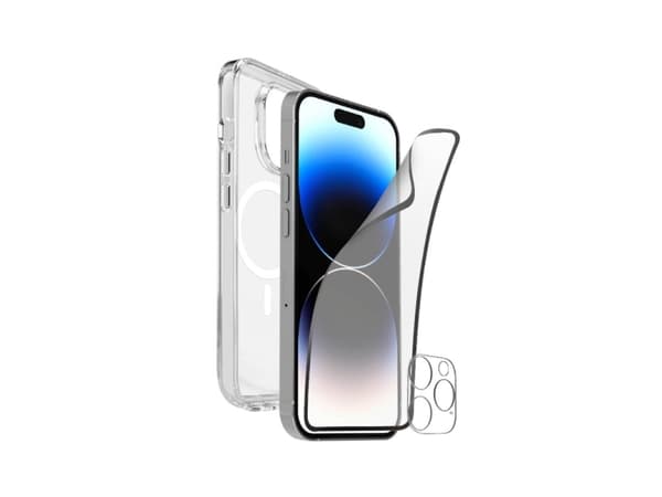 PURO PUIPC1561KIT360, Etui, Apple, iPhone 15, 15,5 cm (6.1"), Gjennomsiktig