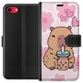 Miniatyrbilde 1 av 3: Apple iPhone 7 Lommeboketui Kawaii Capybara Hjerteanime Stil Søt Design Dyretema TikTok Populær Gave Jente