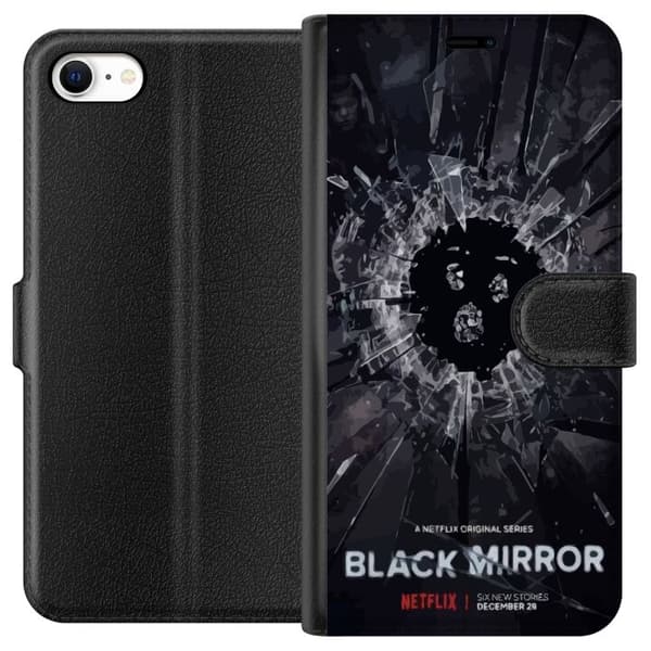 Apple iPhone 6 Tegnebogsetui Black Mirror Sci-Fi Netflix Serie Dystopi Teknologi Cyberpunk Mørkt TV Videospil Tema