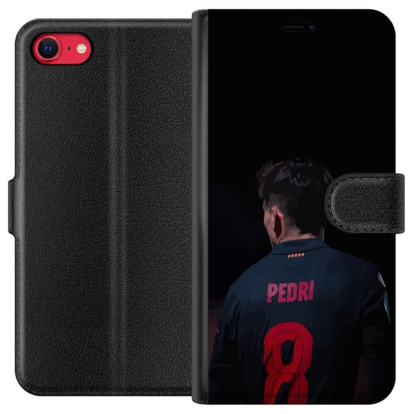 Apple iPhone 8 Plånboksfodral Pedri FC Barcelona Fotboll Spansk Mittfältare Mål Sportmotiv Fans Barn Ungdom