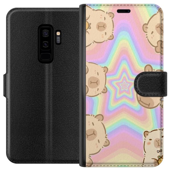 Samsung Galaxy S9+ Tegnebogsetui Kawaii Capybara Galaxy Sød Anime Dyr Rummotiv Kawaii Trend Gave TikTok Design