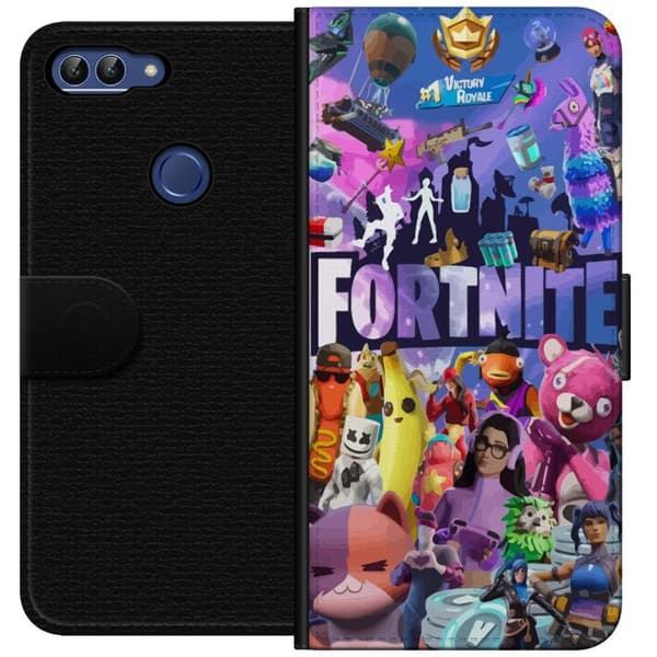 Huawei P smart Plånboksfodral Fortnite Skins Emotes Battle Royale Karaktärer Gamer Gamingmotiv Coolt Barn Ungdom