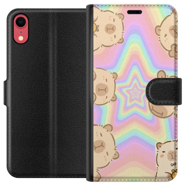 Apple iPhone XR Lommeboketui Kawaii Capybara Galaxy Søt Anime Dyr Romtema Kawaii Trend Gave TikTok Design