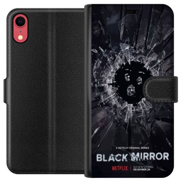 Apple iPhone XR Tegnebogsetui Black Mirror Sci-Fi Netflix Serie Dystopi Teknologi Cyberpunk Mørkt TV Videospil Tema