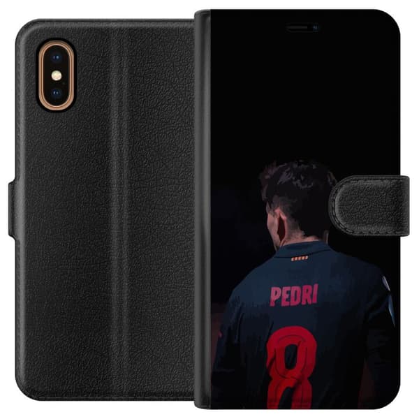 Apple iPhone XS Max Tegnebogsetui Pedri FC Barcelona Fodbold Spansk Midtbanespiller Mål Sportsmotivation Fans Børn Ungdom