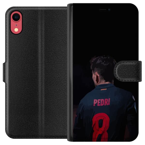 Apple iPhone XR Tegnebogsetui Pedri FC Barcelona Fodbold Spansk Midtbanespiller Mål Sportsmotivation Fans Børn Ungdom