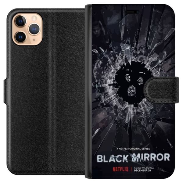 Apple iPhone 11 Pro Max Tegnebogsetui Black Mirror Sci-Fi Netflix Serie Dystopi Teknologi Cyberpunk Mørkt TV Videospil Tema