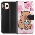Pikkukuva 1 / 3: Apple iPhone 11 Pro Lompakkokotelo Kawaii Capybara Sydän Anime-tyyli Söpö Suunnittelu Eläinaihe TikTok Suosittu Lahja Tyttö
