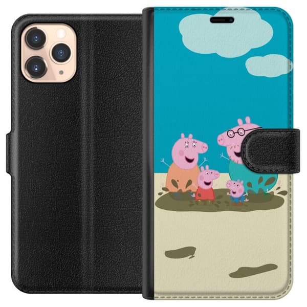 Apple iPhone 11 Pro Lommeboketui Greta Gris Familien Georg Lerøl Barne Motiv Serie Populær Barnekarakter Glede