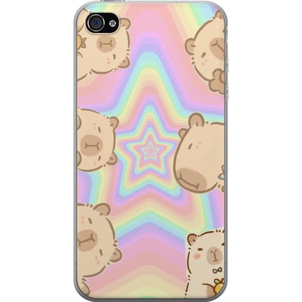 Apple iPhone 4s Läpinäkyvä kuori Kawaii Capybara Galaxy Söpö Anime Eläin Avaruusteema Kawaii Trendi Lahja TikTok-suunnittelu