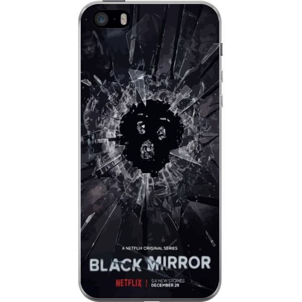 Apple iPhone 5s Gennemsigtig cover Black Mirror Sci-Fi Netflix Serie Dystopi Teknologi Cyberpunk Mørkt TV Videospil Tema