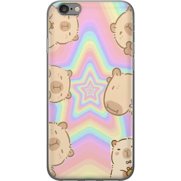 Apple iPhone 6s Gjennomsiktig deksel Kawaii Capybara Galaxy Søt Anime Dyr Romtema Kawaii Trend Gave TikTok Design