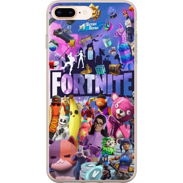 Apple iPhone 7 Plus Läpinäkyvä kuori Fortnite Skins Emotes Battle Royale Hahmot Gamer Peliteema Siisti Lapset Nuoret