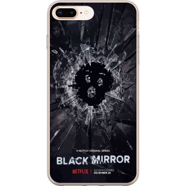 Apple iPhone 7 Plus Läpinäkyvä kuori Black Mirror Sci-Fi Netflix -sarja Dystopia Teknologia Cyberpunk Synkkä TV Videopeli Teema