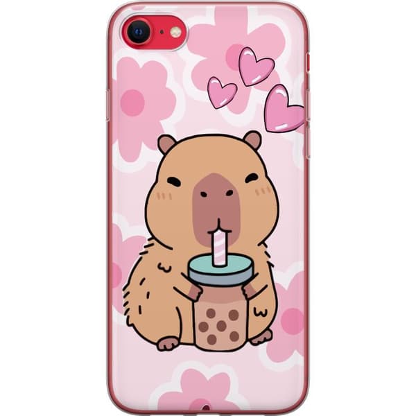 Apple iPhone 8 Gennemsigtig cover Kawaii Capybara Hjerte Anime Stil Sød Design Dyremotiv TikTok Populær Gave Pige