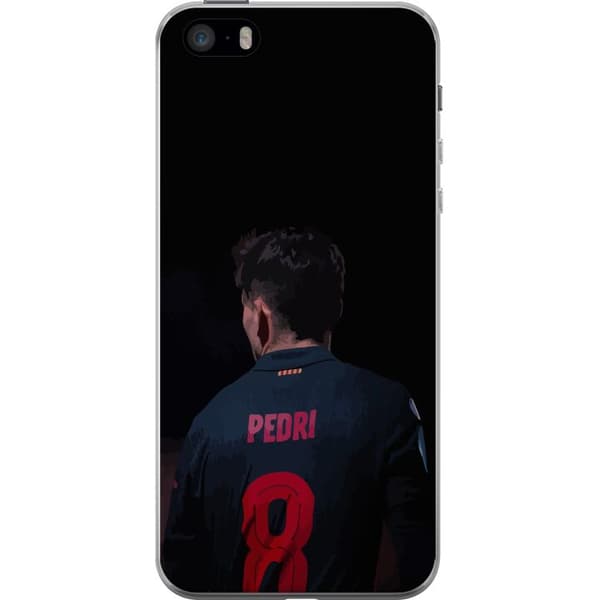 Apple iPhone SE (2016) Gennemsigtig cover Pedri FC Barcelona Fodbold Spansk Midtbanespiller Mål Sportsmotivation Fans Børn Ungdom