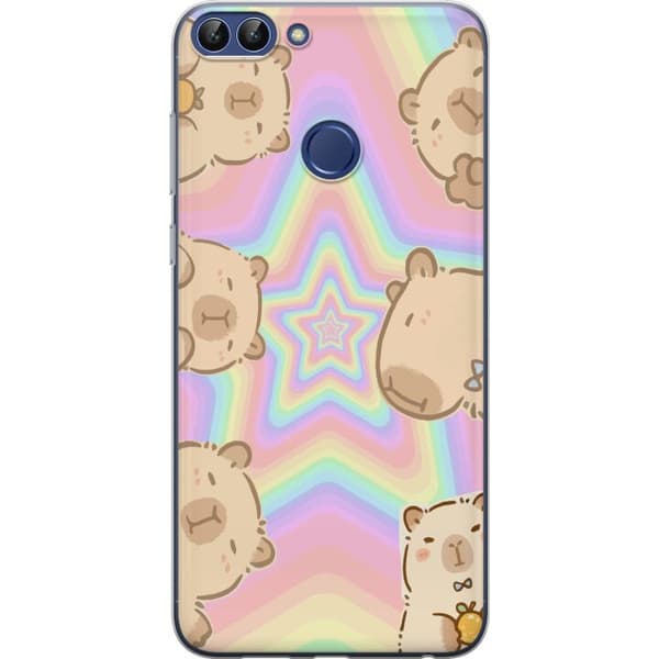 Huawei P smart Gennemsigtig cover Kawaii Capybara Galaxy Sød Anime Dyr Rummotiv Kawaii Trend Gave TikTok Design