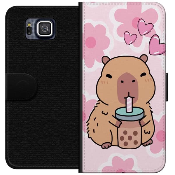 Samsung Galaxy Alpha Lompakkokotelo Kawaii Capybara Sydän Anime-tyyli Söpö Suunnittelu Eläinaihe TikTok Suosittu Lahja Tyttö