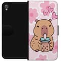 Pikkukuva 1 / 3: Sony Xperia Z3 Lompakkokotelo Kawaii Capybara Sydän Anime-tyyli Söpö Suunnittelu Eläinaihe TikTok Suosittu Lahja Tyttö