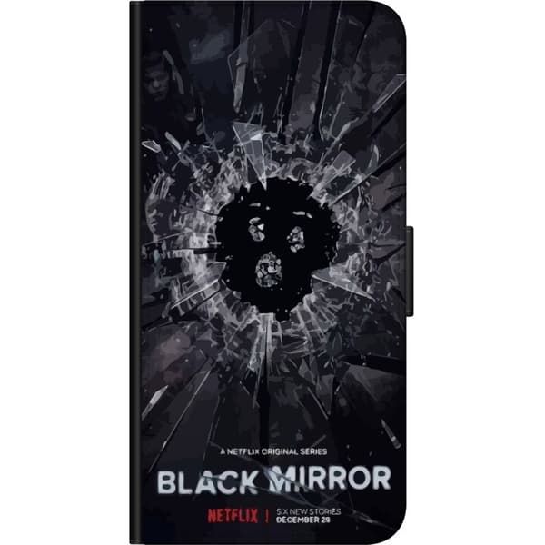 Sony Xperia Z3 Lompakkokotelo Black Mirror Sci-Fi Netflix -sarja Dystopia Teknologia Cyberpunk Synkkä TV Videopeli Teema