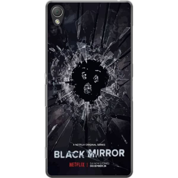 Sony Xperia Z3 Genomskinligt Skal Black Mirror Sci-Fi Netflix Serie Dystopi Teknik Cyberpunk Mörkt TV Spelmotiv