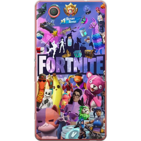 Sony Xperia Z3 Compact Gjennomsiktig deksel Fortnite Skins Emotes Battle Royale Karakterer Gamer Gamingmotiv Kult Barn Ungdom