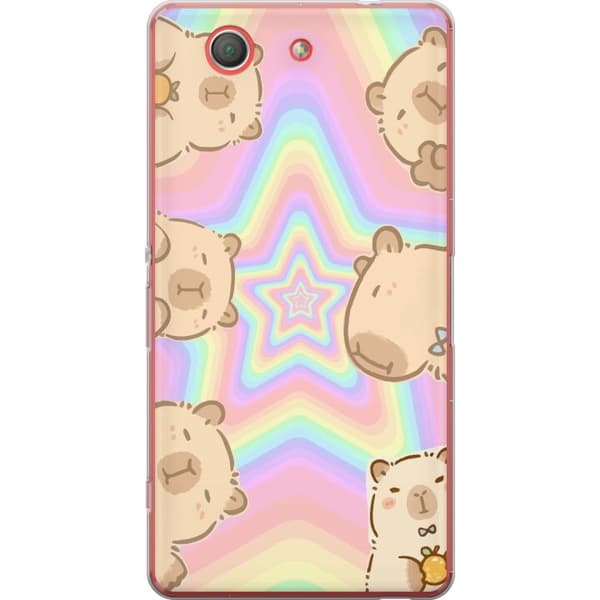 Sony Xperia Z3 Compact Gjennomsiktig deksel Kawaii Capybara Galaxy Søt Anime Dyr Romtema Kawaii Trend Gave TikTok Design