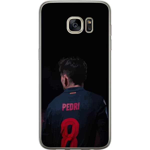 Samsung Galaxy S7 edge Läpinäkyvä kuori Pedri FC Barcelona Jalkapallo Espanjalainen Keskikenttäpelaaja Maali Urheilumotivaatio Fanit Lapset Nuoret