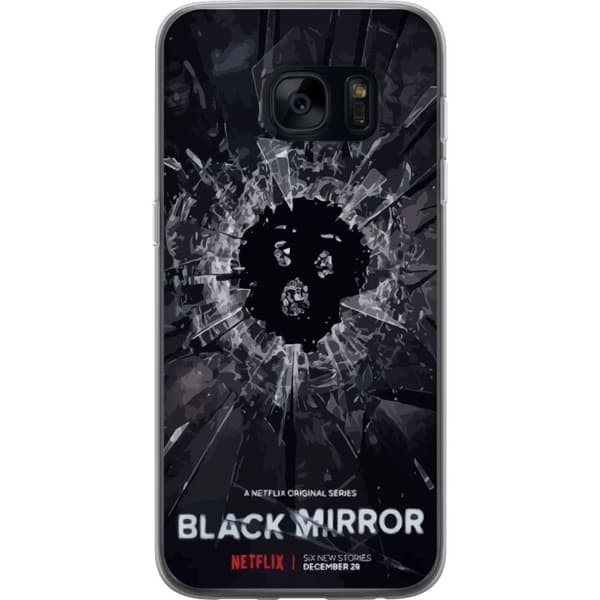 Samsung Galaxy S7 Gennemsigtig cover Black Mirror Sci-Fi Netflix Serie Dystopi Teknologi Cyberpunk Mørkt TV Videospil Tema