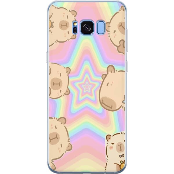 Samsung Galaxy S8 Gjennomsiktig deksel Kawaii Capybara Galaxy Søt Anime Dyr Romtema Kawaii Trend Gave TikTok Design