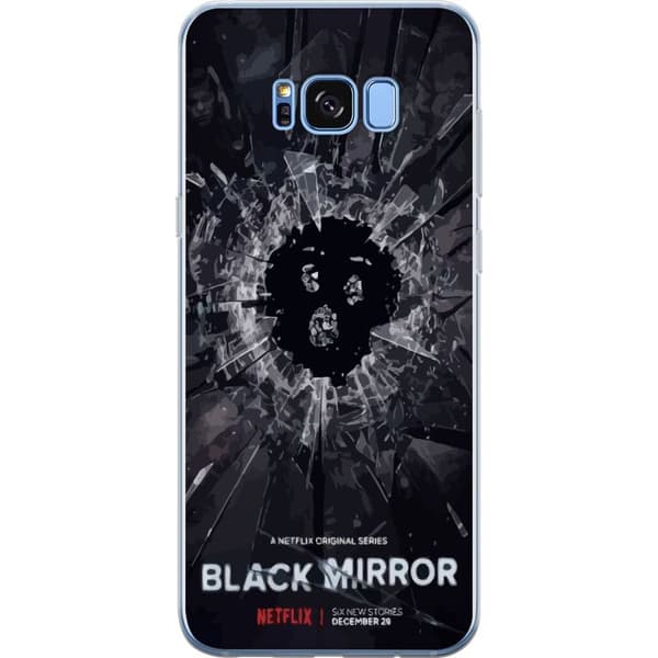 Samsung Galaxy S8 Genomskinligt Skal Black Mirror Sci-Fi Netflix Serie Dystopi Teknik Cyberpunk Mörkt TV Spelmotiv