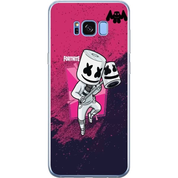 Samsung Galaxy S8+ Gjennomsiktig deksel Marshmello Fortnite Skin Emote Gaming DJ Karakter Populært Motiv Barn Ungdom Trend