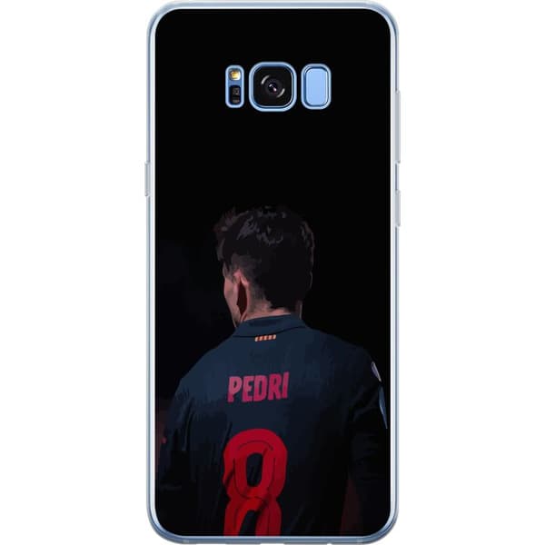 Samsung Galaxy S8+ Gjennomsiktig deksel Pedri FC Barcelona Fotball Spansk Midtbanespiller Mål Sportsmotivasjon Fans Barn Ungdom