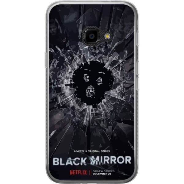 Samsung Galaxy Xcover 4 Genomskinligt Skal Black Mirror Sci-Fi Netflix Serie Dystopi Teknik Cyberpunk Mörkt TV Spelmotiv
