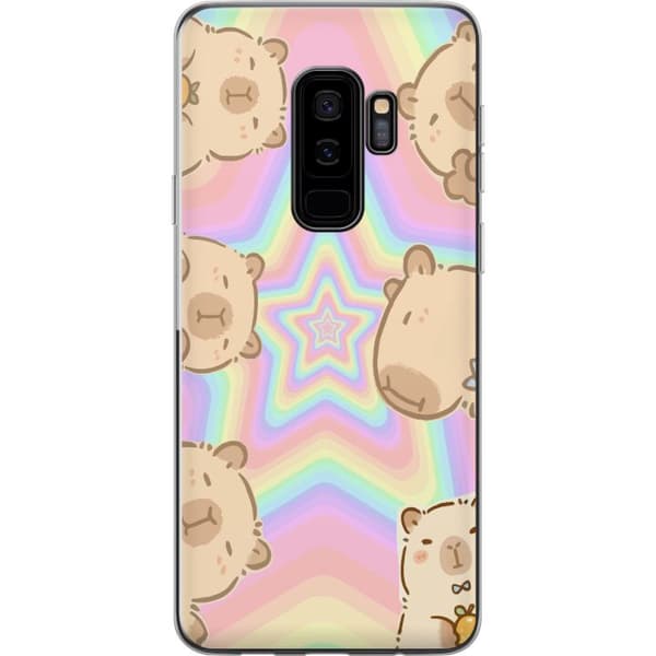 Samsung Galaxy S9+ Genomskinligt Skal Kawaii Capybara Galaxy Söt Anime Djur Rymdmotiv Kawaii Trend Present TikTok Design