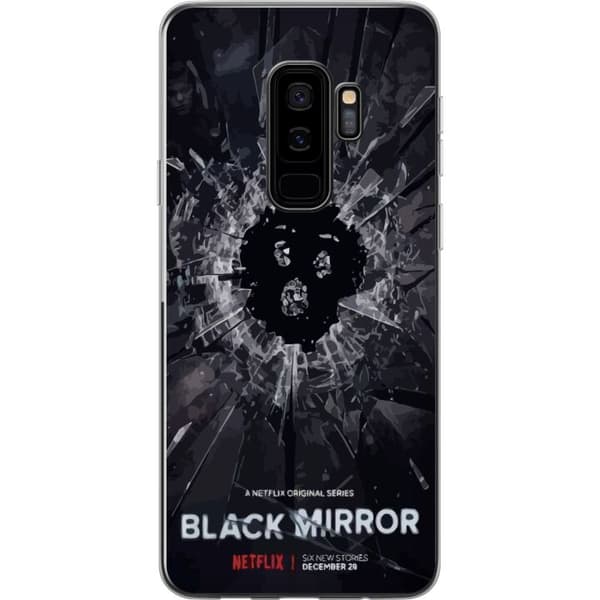Samsung Galaxy S9+ Gjennomsiktig deksel Black Mirror Sci-Fi Netflix Serie Dystopi Teknologi Cyberpunk Mørkt TV Videospill Tema