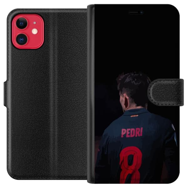 Apple iPhone 11 Lompakkokotelo Pedri FC Barcelona Jalkapallo Espanjalainen Keskikenttäpelaaja Maali Urheilumotivaatio Fanit Lapset Nuoret