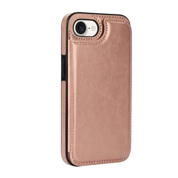 iPhone 16E - Stilrent Skal med Plånbok/Kortfack