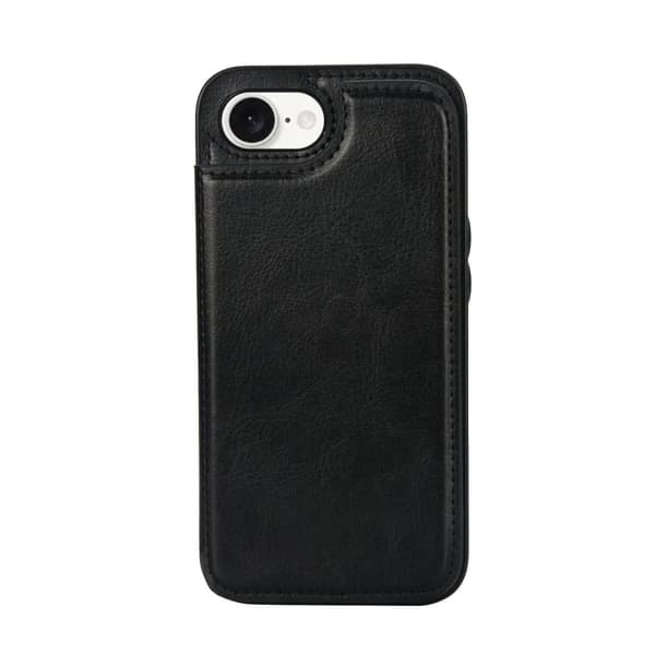 iPhone 16E - Stilrent Skal med Plånbok/Kortfack