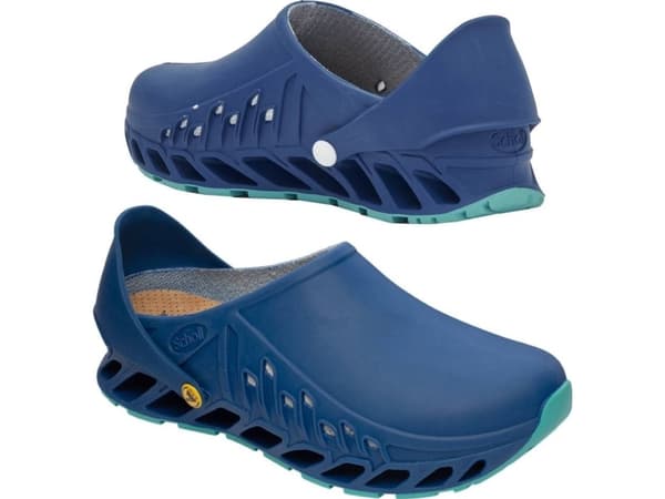 Scholl Evoflex - unisex träskor marinblå, storlek 38