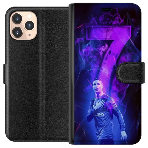 Apple iPhone 11 Pro Lommeboketui Ronaldo 7 - Fotballlegenden i Aksjon for Fans